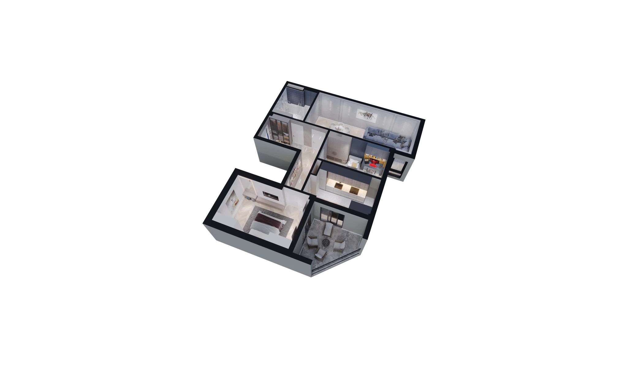 3-xonali xonadon 94.1 m²  8/13 qavat | ORZU SAROYI Turar-joy majmuasi