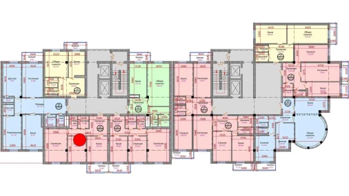 2-комнатная квартира 82.55 м²  11/12 этаж | Жилой комплекс DEGREZON HOUSE