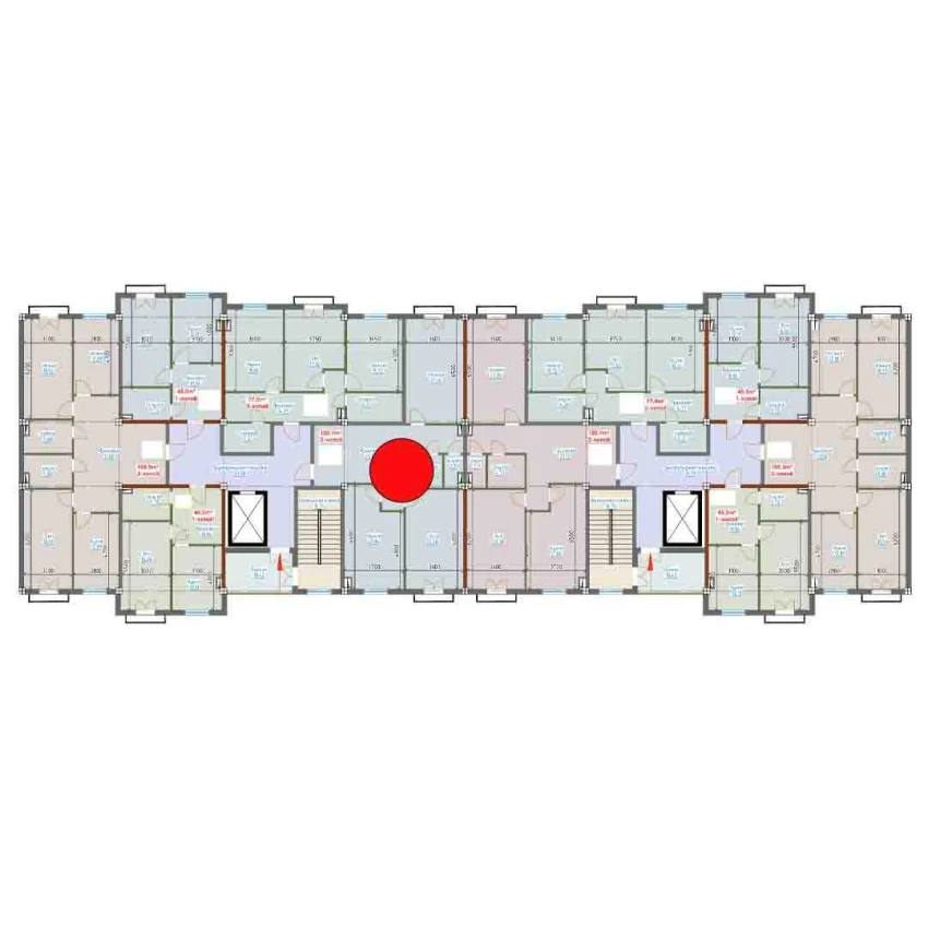 2-комн. квартира 102.7 м²  5/9 этаж | Жилой комплекс YANGI AVLOD