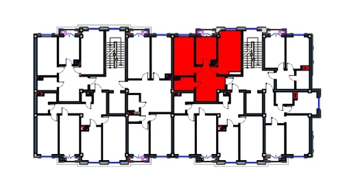 2-комнатная квартира 64.5 м²  6/9 этаж | Жилой комплекс FLORYA RESIDENCE