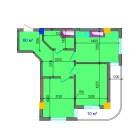 2-xonali xonadon 70 m²  9/12 qavat | SOKIN SOHIL Turar-joy majmuasi