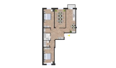 3-комн. квартира 99.57 м²  5/10 этаж | Жилой комплекс Ko'kcha-Oqtepa