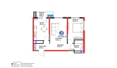 2-xonali xonadon 60.59 m² 16/16 qavat | BI SAN'AT Turar-joy majmuasi 2-xonali xonadon 60.59 m² 16/16 qavat | BI SAN'AT Turar-joy majmuasi