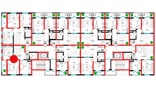 2-комнатная квартира 60 м²  3/12 этаж | Жилой комплекс Aman Residence