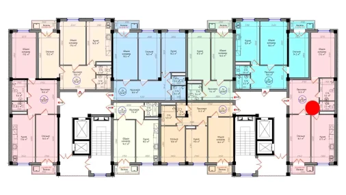 2-xonali xonadon 76.2 m²  2/12 qavat | Zamin Jizzax Turar-joy majmuasi