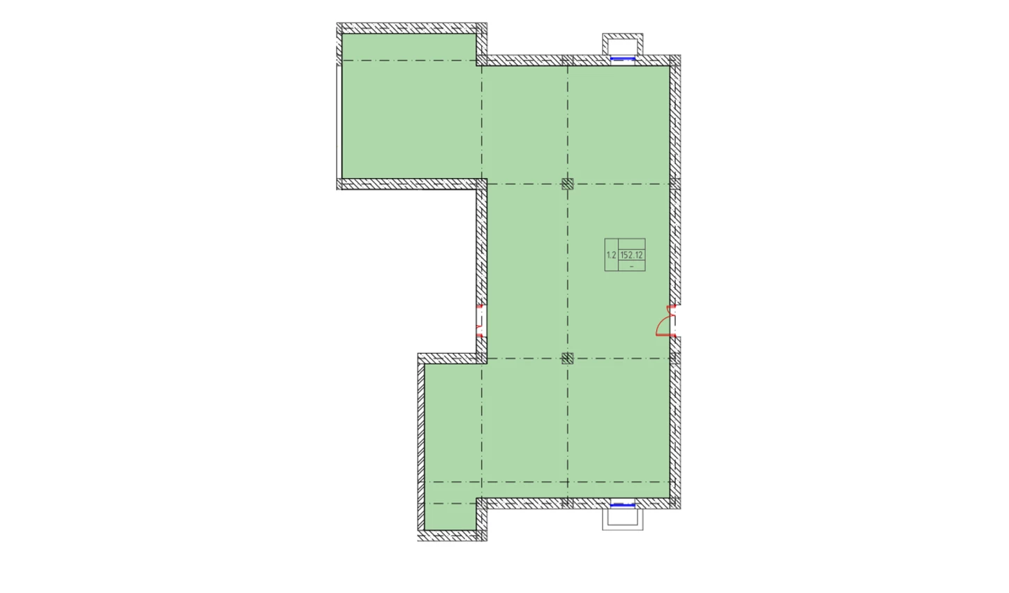 1-xonali xonadon 154.89 m²  1/9 qavat | MINGCHINOR Turar-joy majmuasi
