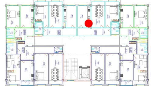 2-xonali xonadon 64.09 m²  7/9 qavat | UCHTEPA CITY Turar-joy majmuasi