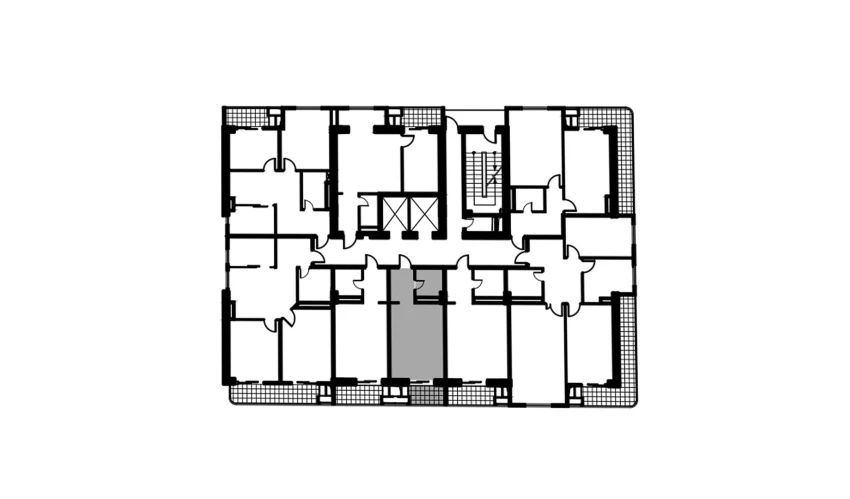 1-xonali xonadon 29.8 m²  6/12 qavat | NAVRUZ GROUP Turar-joy majmuasi