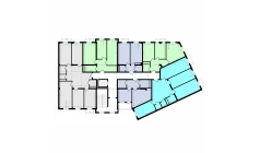 2-xonali xonadon 55.6 m²  10/10 qavat | Ko'kcha-Oqtepa Turar-joy majmuasi