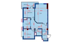 3-комн. квартира 64.12 м²  9/12 этаж | Жилой комплекс Sokin city