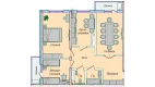 3-комн. квартира 87.1 м²  12/16 этаж | Жилой комплекс EKO PARK