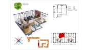 2-xonali xonadon 65 m²  1/9 qavat | Uchtepa Avenue Turar-joy majmuasi