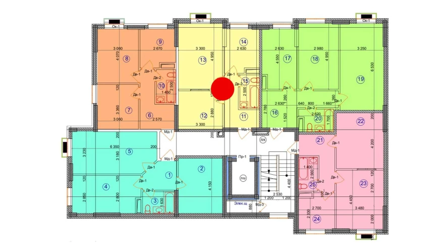 2-xonali xonadon 46.7 m²  8/9 qavat | Uchtepa Avenue Turar-joy majmuasi