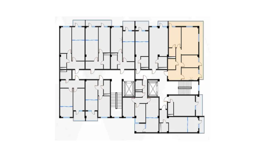 4-комнатная квартира 87.62 м²  6/7 этаж | Жилой комплекс Bochka Resort