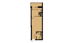 1-комн. квартира 29.24 м²  8/10 этаж | Жилой комплекс YANGIOBOD RESIDENCE