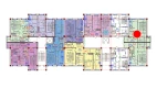 2-xonali xonadon 55.3 m²  1/9 qavat | ZAR ZAMONAVIY UYLAR Turar-joy majmuasi
