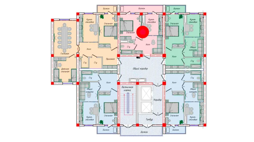 1-xonali xonadon 49.03 m²  10/12 qavat | SERGELI CITY Turar-joy majmuasi