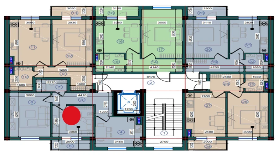 2-комн. квартира 107.3 м²  7/7 этаж | Жилой комплекс Bristol