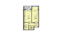 1-комн. квартира 48.35 м² 9/10 этаж | Жилой комплекс Qibray City 1-комн. квартира 48.35 м² 9/10 этаж | Жилой комплекс Qibray City