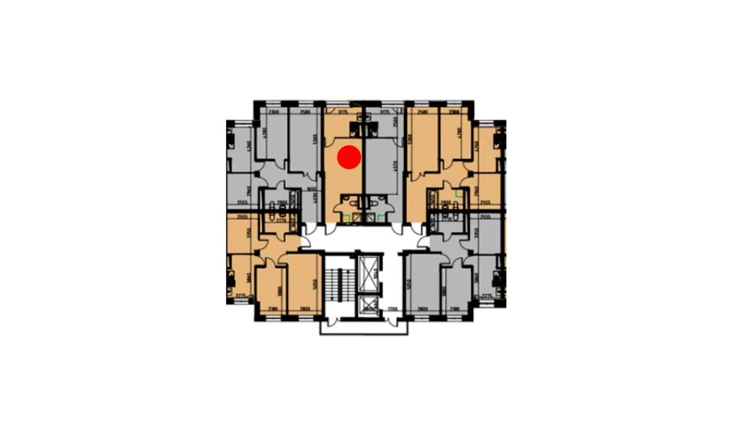 1-комн. квартира 28.04 м²  2/10 этаж | Жилой комплекс YANGIOBOD RESIDENCE