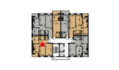 3-xonali xonadon 55.32 m²  4/10 qavat | YANGIOBOD RESIDENCE Turar-joy majmuasi