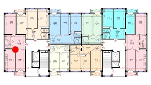 2-xonali xonadon 76.5 m²  11/12 qavat | Zamin Jizzax Turar-joy majmuasi