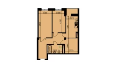 2-xonali xonadon 60.35 m²  9/10 qavat | YANGIOBOD RESIDENCE Turar-joy majmuasi