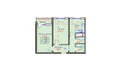 2-комн. квартира 52.3 м²  4/16 этаж | Жилой комплекс TRINITY