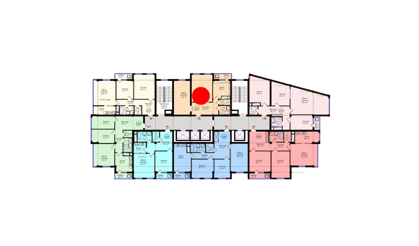 2-комнатная квартира 82 м²  15/19 этаж | Жилой комплекс BRILLIANT CITY AC