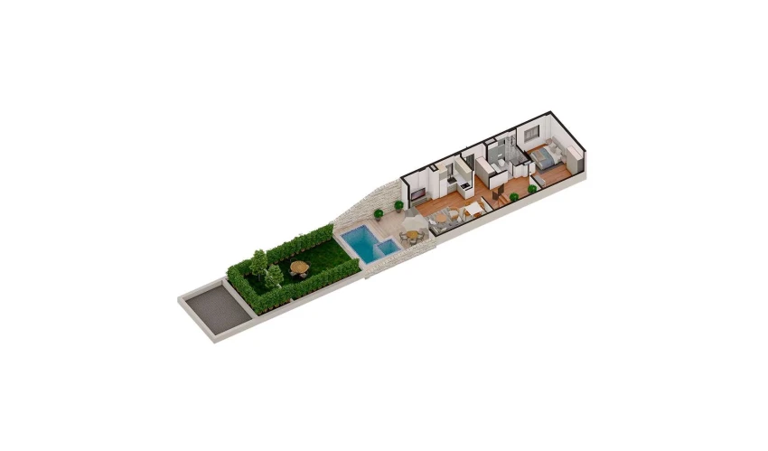 4-комнатная квартира 125.68 м²  4/4 этаж | Жилой комплекс TUSHLAR VODIYSI