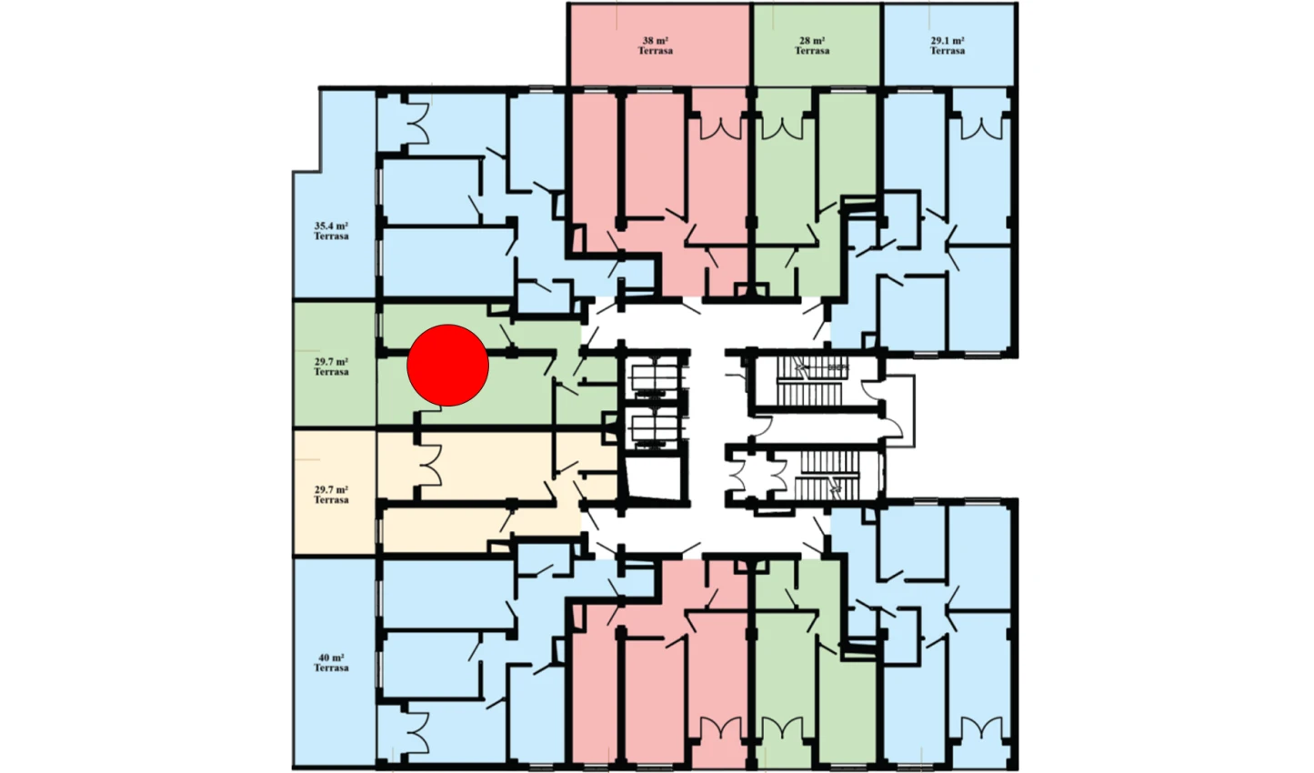 1-комн. квартира 75.8 м²  3/16 этаж | Жилой комплекс Musaffo