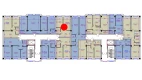 1-xonali xonadon 43.79 m²  10/10 qavat | Ko'kcha-Oqtepa Turar-joy majmuasi