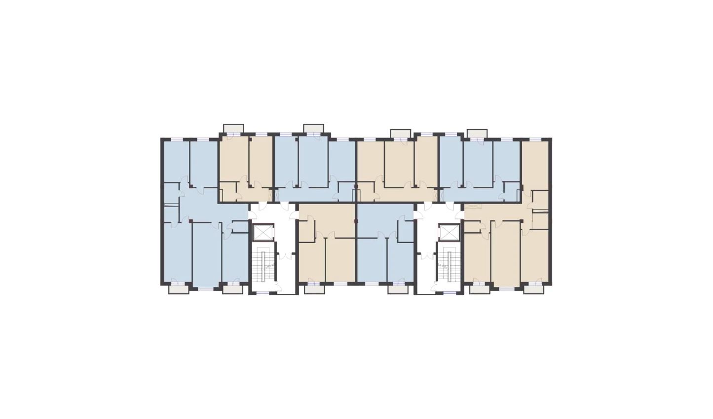 3-xonali xonadon 111.53 m²  5/10 qavat | Ko'kcha-Oqtepa Turar-joy majmuasi