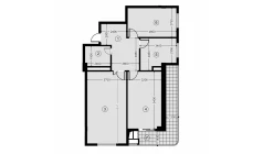 4-комн. квартира 92.4 м²  12/12 этаж | Жилой комплекс NAVRUZ GROUP
