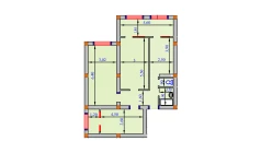 3-комн. квартира 99 м²  4/9 этаж | Жилой комплекс SHOHSAROY