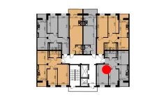 2-xonali xonadon 53.27 m²  3/10 qavat | YANGIOBOD RESIDENCE Turar-joy majmuasi