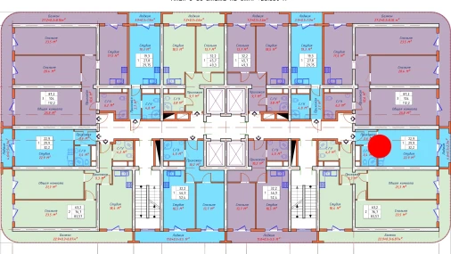 3-комнатная квартира 32.2 м²  8/22 этаж | Жилой комплекс TXT Tower