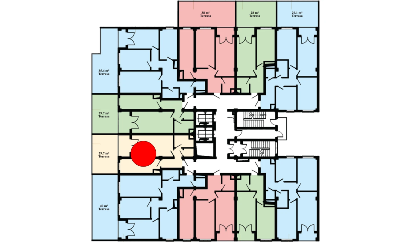 1-комн. квартира 75.8 м²  3/16 этаж | Жилой комплекс Musaffo