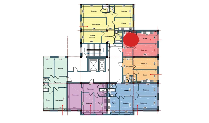 1-комнатная квартира 51.5 м²  2/10 этаж | Жилой комплекс NUR BARAKA