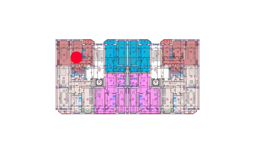 2-xonali xonadon 88.15 m²  9/10 qavat | AZAMATOV GROUP Turar-joy majmuasi