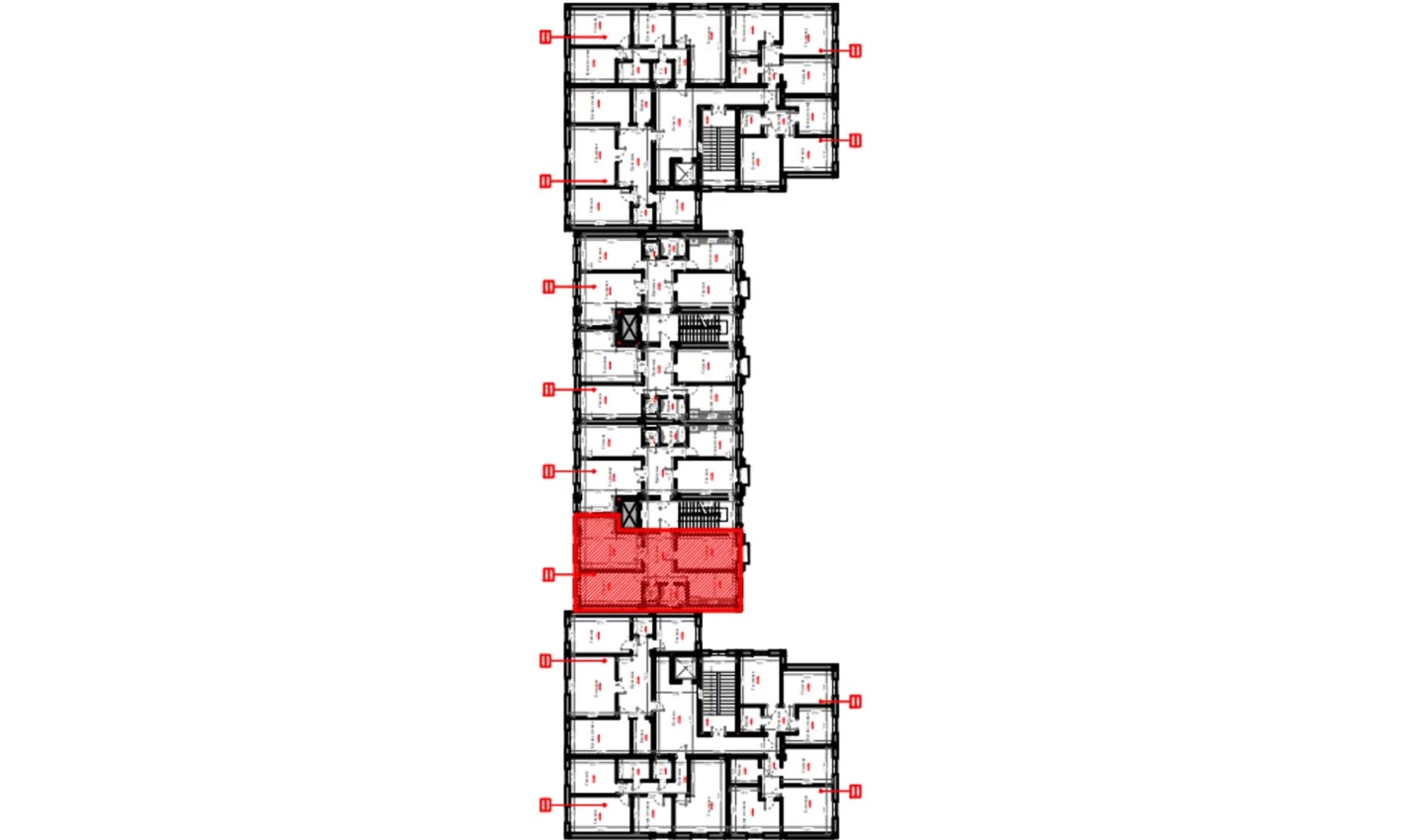 3-комн. квартира 80.7 м²  4/9 этаж | Жилой комплекс FIDOKOR