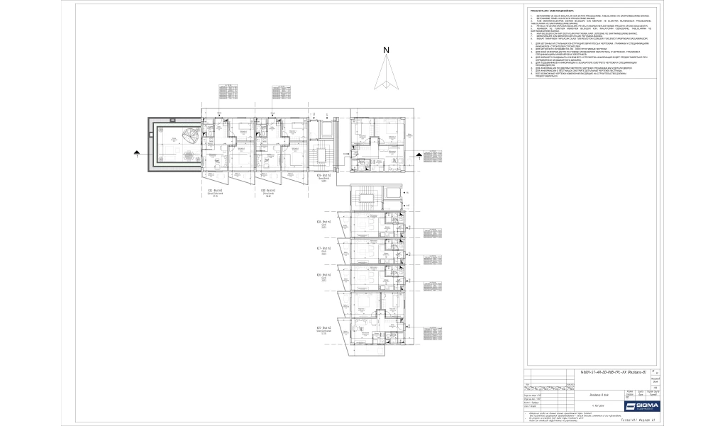 3-xonali xonadon 51.01 m²  4/6 qavat | TUSHLAR VODIYSI Turar-joy majmuasi
