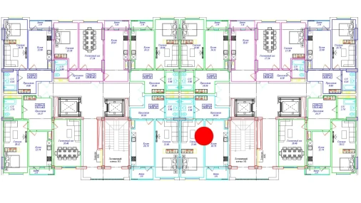 1-комнатная квартира 56.68 м²  2/17 этаж | Жилой комплекс UCHTEPA CITY