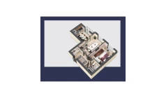 2-xonali xonadon 56.8 m²  2/12 qavat | Aviasozlar Plaza Turar-joy majmuasi