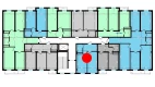 1-xonali xonadon 44.68 m²  3/10 qavat | Ko'kcha-Oqtepa Turar-joy majmuasi