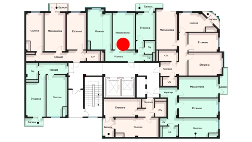 2-xonali xonadon 74.92 m²  10/12 qavat | SPUTNIK AVENUE Turar-joy majmuasi