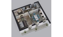 1-комн. квартира 55 м²  8/9 этаж | Жилой комплекс BAHOR