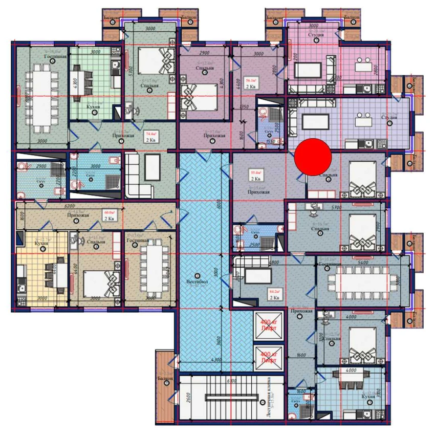 2-комн. квартира 55.4 м² 5/10 этаж | Жилой комплекс NURAFSHON 2-комн. квартира 55.4 м² 5/10 этаж | Жилой комплекс NURAFSHON