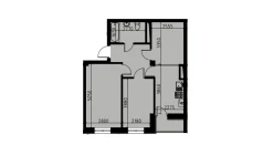 2-комн. квартира 53.27 м²  10/10 этаж | Жилой комплекс YANGIOBOD RESIDENCE