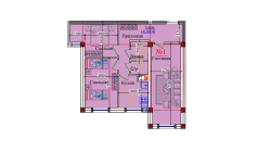 3-xonali xonadon 80.98 m²  1/9 qavat | ZAR ZAMONAVIY UYLAR Turar-joy majmuasi